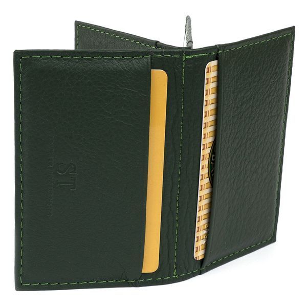 Візитниця-книжка ST Leather 19215 Зелена 19215 фото