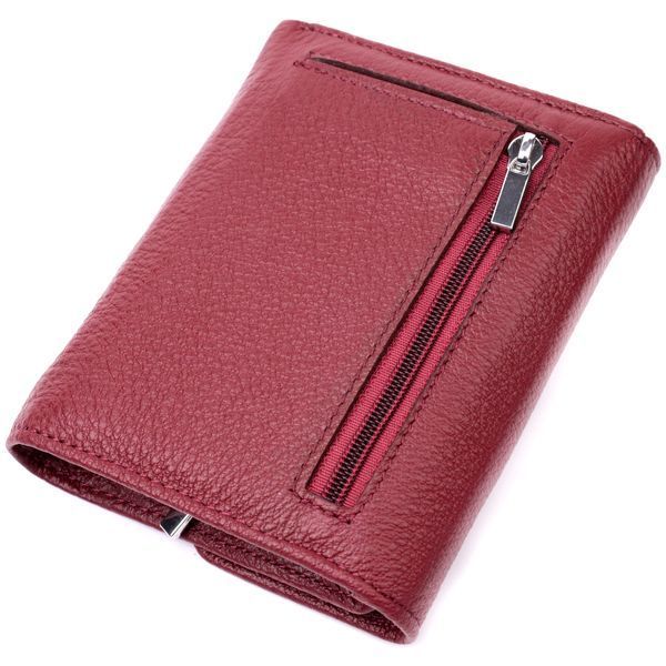 Кожаный женский кошелек с монетницей ST Leather 19480 Бордовый 19480 фото