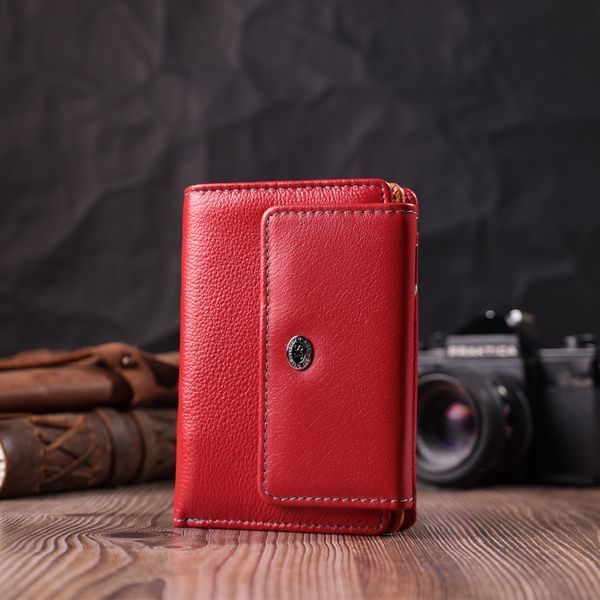 Яскравий гаманець для жінок із натуральної шкіри ST Leather 22503 Червоний 22503 фото