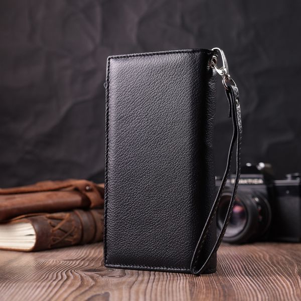 Вертикальний гаманець-клатч унісекс із натуральної шкіри ST Leather 22532 Чорний 22532 фото