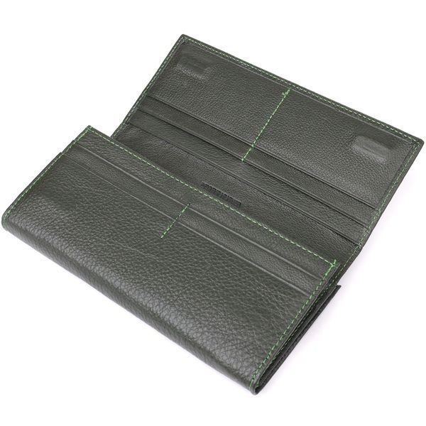 Стильний гаманець для жінок з монетницею із натуральної шкіри ST Leather 23106 Зелений 23106 фото