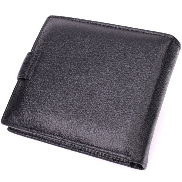 Чоловічий трендовий гаманець із натуральної шкіри ST Leather 22553 Чорний 22553 фото