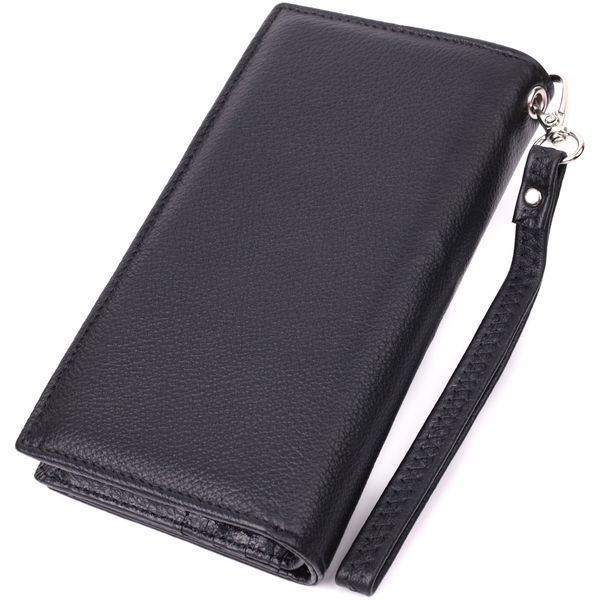 Вертикальний гаманець-клатч унісекс із натуральної шкіри ST Leather 22532 Чорний 22532 фото