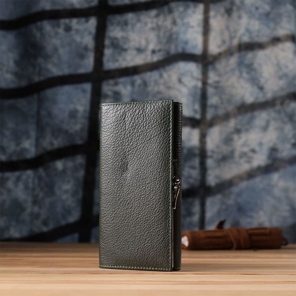 Стильний гаманець для жінок з монетницею із натуральної шкіри ST Leather 23106 Зелений 23106 фото