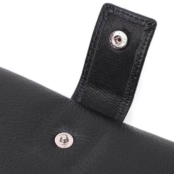 Лаконичный женский вертикальный кошелек-клатч из натуральной кожи ST Leather 22537 Черный 22537 фото