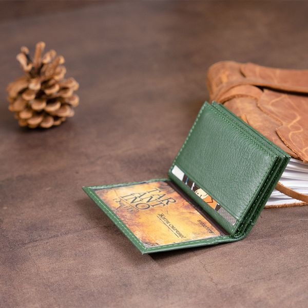 Візитниця-книжка ST Leather 19215 Зелена 19215 фото