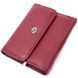 Кожаный женский кошелек с монетницей ST Leather 19480 Бордовый 19480 фото 1