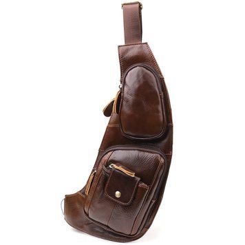 Мужская сумка с большим количеством карманов из натуральной кожи Vintage 22962 Коричневый 22962 фото