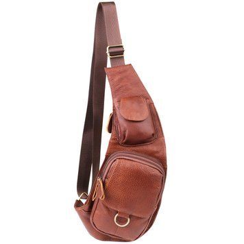 Мужская сумка через плечо из натуральной кожи Vintage 22960 Коричневый 22960 фото