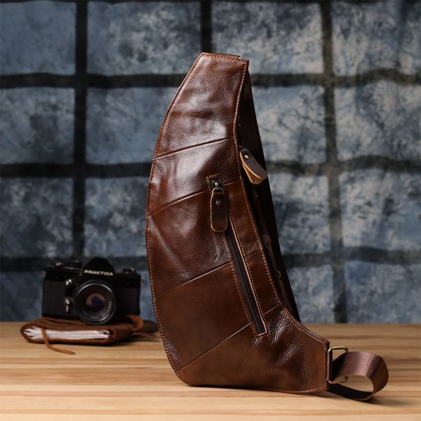 Мужская сумка с большим количеством карманов из натуральной кожи Vintage 22962 Коричневый 22962 фото