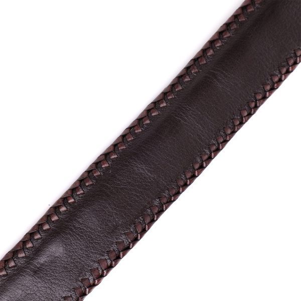 Ремінь-автомат CROCODILE LEATHER 18171 з натуральної шкіри крокодила Коричневий 18171 фото