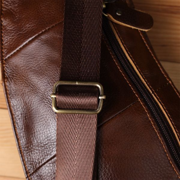 Мужская сумка с большим количеством карманов из натуральной кожи Vintage 22962 Коричневый 22962 фото