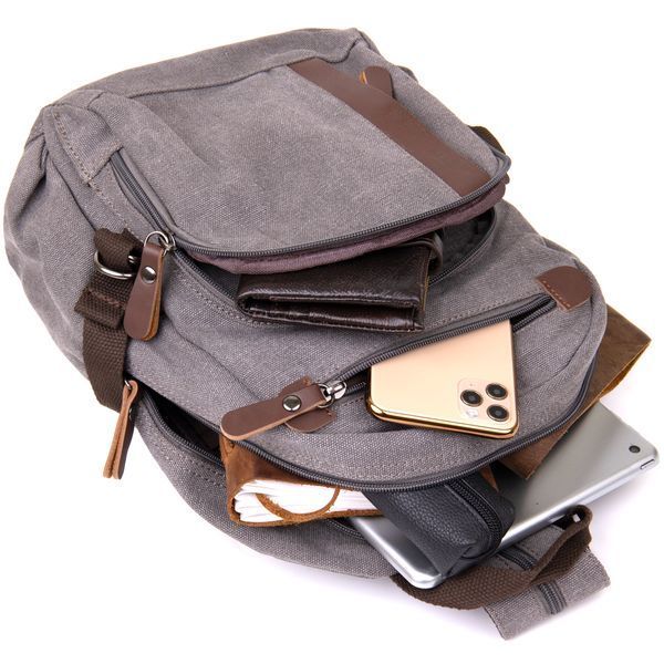Рюкзак текстильный унисекс Vintage 20601 Серый 20601 фото