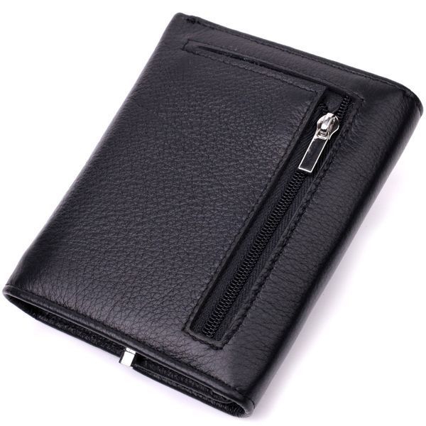 Симпатичний жіночий гаманець із монетницею з натуральної шкіри ST Leather 19481 Чорний 19481 фото