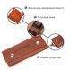 Превосходная ключница в глянцевой коже Сердце GRANDE PELLE 16721 Светло-коричневая 16721 фото 4