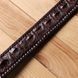 Ремінь-автомат CROCODILE LEATHER 18171 з натуральної шкіри крокодила Коричневий 18171 фото 12