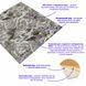Декоративна 3D панель самоклейка 700х770х3мм Мармур чориний (061-3) SW-00000691 SW-00000691 фото 2