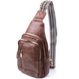 Удобная слинг сумка для женщин из экокожи Vintage 22747 Коричневый 22747 фото