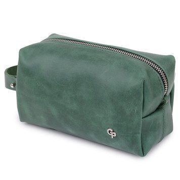 Кожаная косметичка унисекс GRANDE PELLE 11572 Зеленый 11572 фото