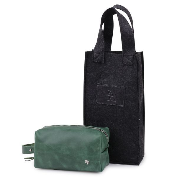 Кожаная косметичка унисекс GRANDE PELLE 11572 Зеленый 11572 фото