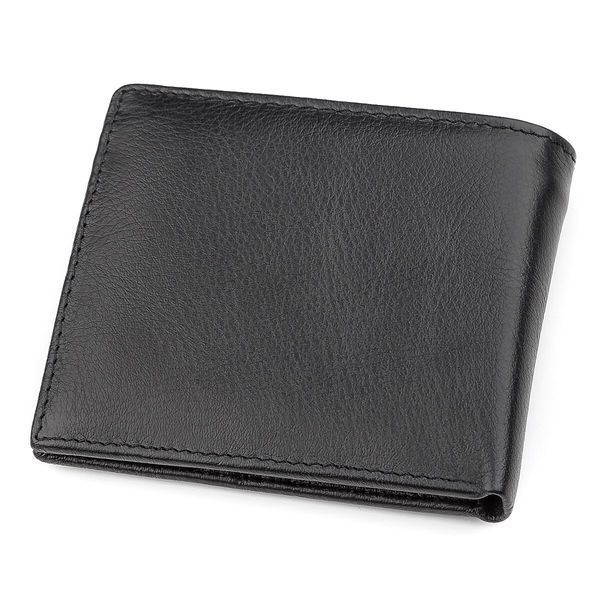 Чоловічий купюрник ST Leather 18305 (ST159) шкіряний Чорний 18305 фото