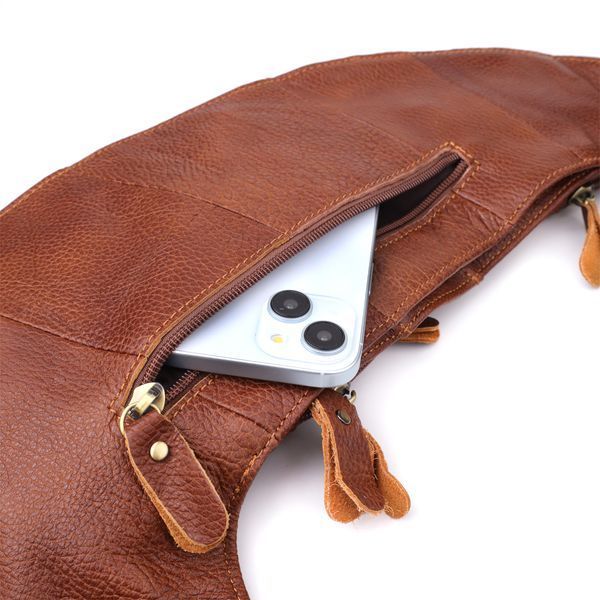 Мужская сумка с большим количеством карманов из натуральной кожи Vintage 22963 Коричневый 22963 фото