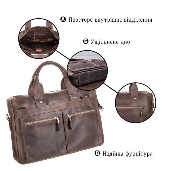 Сумка для ноутбука SHVIGEL 11020 Коричнева 11020 фото