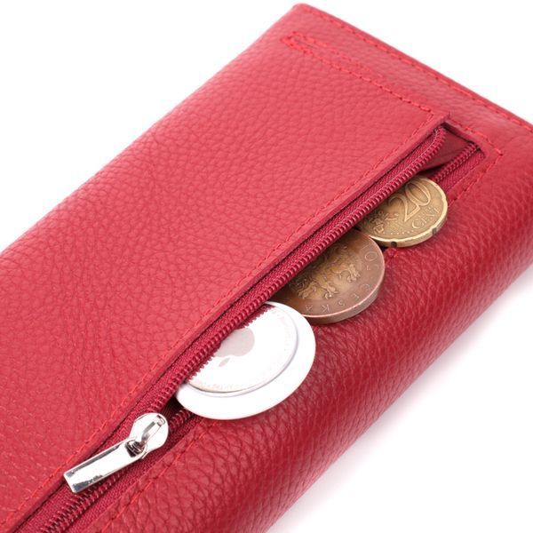 Яркий женский кошелек горизонтального формата из натуральной кожи ST Leather 22514 Красный 22514 фото