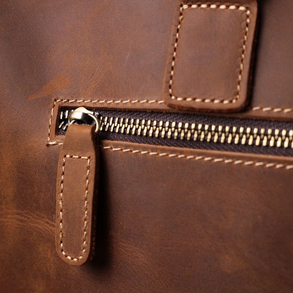 Мужской кожаный портфель для документов ноутбука и работы Vintage 22673 Коричневый 22673 фото