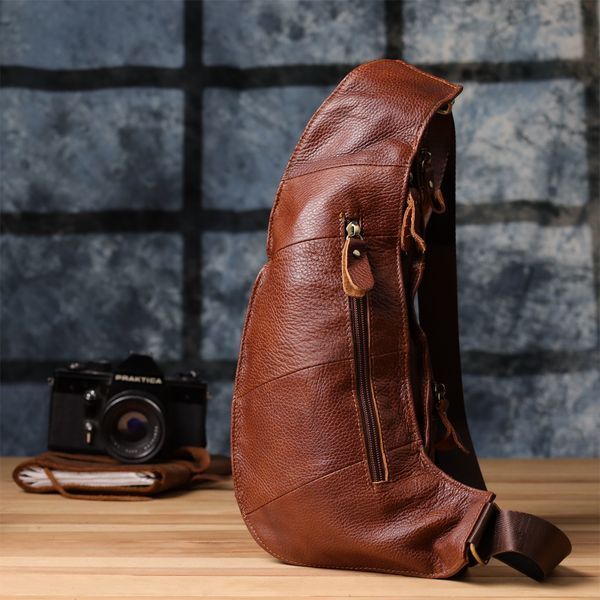 Мужская сумка с большим количеством карманов из натуральной кожи Vintage 22963 Коричневый 22963 фото