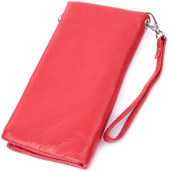 Кошелек-клатч для женщин с двумя молниями из натуральной кожи ST Leather 22526 Красный 22526 фото