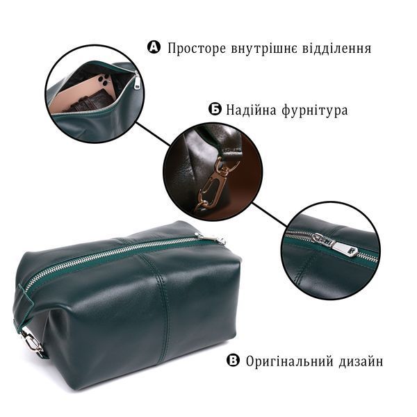 Практична універсальна косметичка Shvigel 16405 Зелений 16405 фото