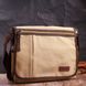 Практичная сумка через плечо для ноутбука 13" из плотного текстиля Vintage 22202 Песочный 22202 фото 9
