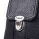 Мужская сумка на пояс из натуральной кожи Vintage 22736 Черный 22736 фото 5