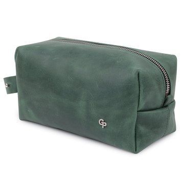 Кожаная косметичка унисекс GRANDE PELLE 11573 Зеленый 11573 фото