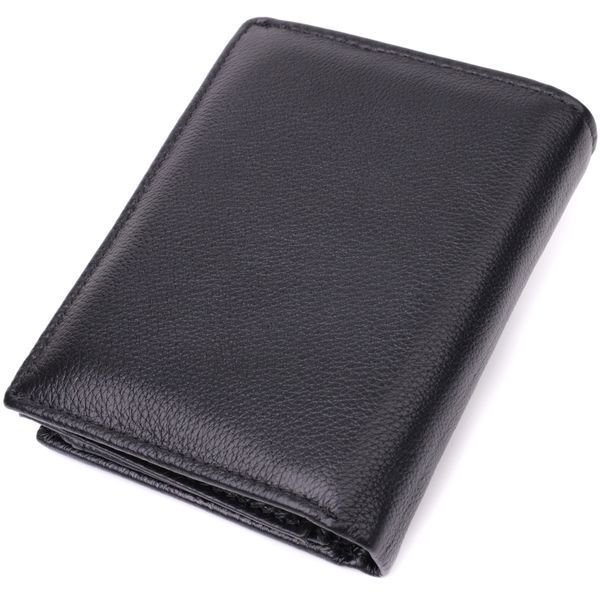 Вертикальный кошелек для стильных мужчин из натуральной кожи ST Leather 22464 Черный 22464 фото