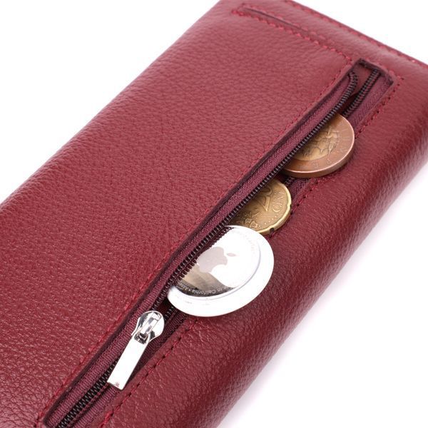 Оригінальний жіночий гаманець з натуральної шкіри ST Leather 22522 Бордовий 22522 фото