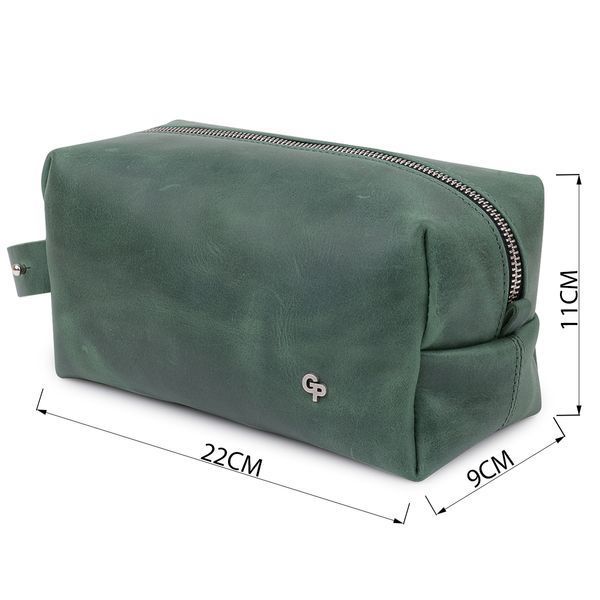 Кожаная косметичка унисекс GRANDE PELLE 11573 Зеленый 11573 фото