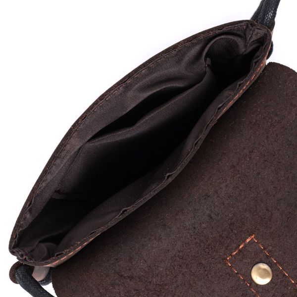 Вінтажна сумка через плече з натуральної шкіри Vintage sale_15084 Коричневий sale_15084 фото