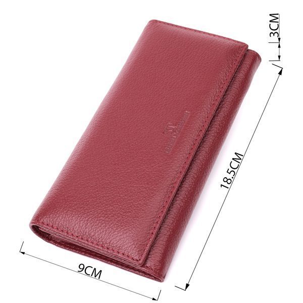 Оригінальний жіночий гаманець з натуральної шкіри ST Leather 22522 Бордовий 22522 фото