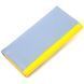 Вместительный женский кожаный кошелек комби двух цветов Сердце GRANDE PELLE 16740 Желто-голубой 16740 фото 2