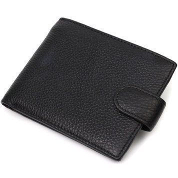 Горизонтальный мужской бумажник из натуральной кожи Vintage sale_15019 Черный sale_15019 фото