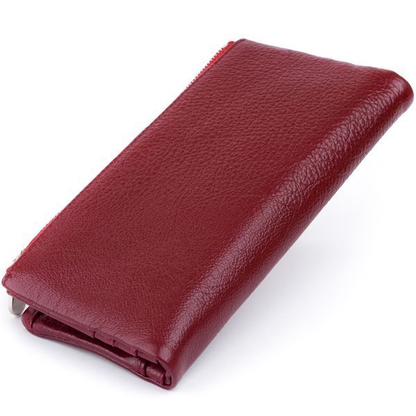Вертикальний гаманець на кнопці жіночий ST Leather 19204 Бордовий 19204 фото