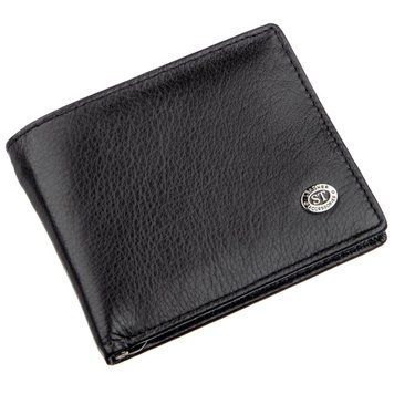 Компактний чоловічий гаманець з затиском ST Leather 18837 Чорний 18837 фото
