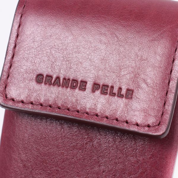 Ключница для женщин в виде футляра из натуральной кожи GRANDE PELLE 22572 Бордовый 22572 фото