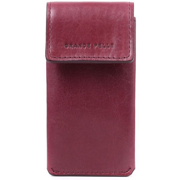 Ключница для женщин в виде футляра из натуральной кожи GRANDE PELLE 22572 Бордовый 22572 фото