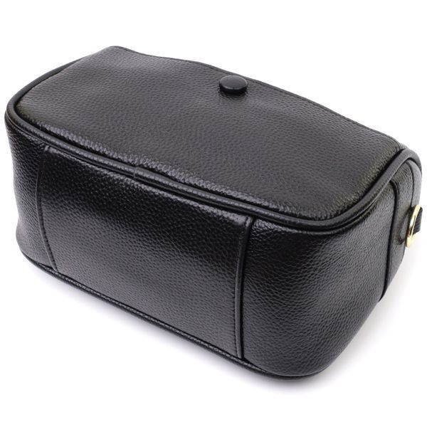 Сумка крос-боді для жінок з натуральної шкіри на кожен день Vintage 22590 Чорна 22590 фото