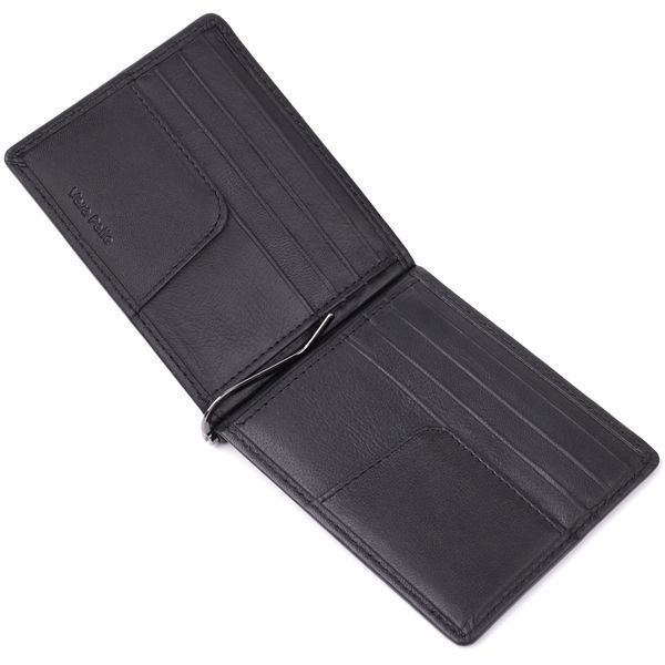 Затискач для грошей з м'якої натуральної шкіри Tony Perotti 20848_1 (5000 nero) Чорний 20848_1 фото