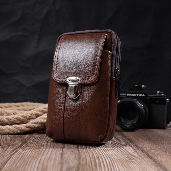 Сумка для мужчин на два отделения из натуральной кожи Vintage 22738 Коричневый 22738 фото