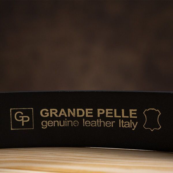 Ремінь чоловічий GRANDE PELLE 11032 Чорний 11032 фото